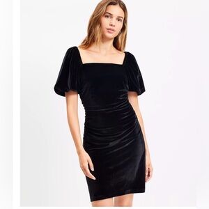 LOFT Black Women’s Dress with Square Neckline